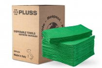 Нагрудники PLUSS двошарові 500 шт смарагдово-зелені