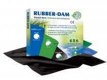 Платки для набора Раббер Дам (Rubber-Dam) черные, средние 36 шт, Cerkamed